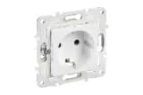 Розетка SKANDY 16А с заземл. защ. шторки SK-R04W арктич. бел. IEK SK-R14-16-K01