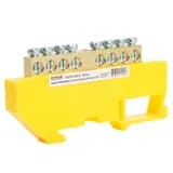 ШинаN на изоляторе STEKKER 69 на DINрейку 8 выводов желтый LD555698 49546