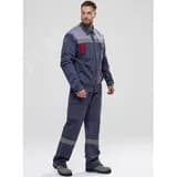 Костюм Флагман-Фаворит-2 СОП IMP (тк.Саржа,250) п/к, т.серый/св.серый, р. 44-46/170-176