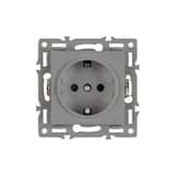 Механизм электрической розетки SCTMEU1PLGR 250V 16A Arlight 043732