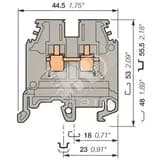 Клемма винтовая 4мм.кв. M4/6.V0 TE Connectivity ОУЭО