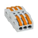 Строительно-монтажная клемма СМК 222-423 проходная 3 полюса 0,08-4 мм2 EKF PROxima