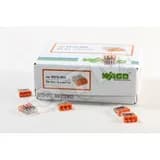 Клемма 3x2.5мм оранжевая/прозрачная