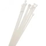 Стяжка кабельная (Хомут) 2,5x100-100WH PA6.6 белая (100 шт/уп) Jazzway