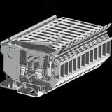 Клемма UK5/HESI испытательная с предохранителем , сечение 4 мм. кв., серая