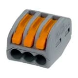 Универсальная многоразовая 3-проводная клемма WAGO 0.08-2.5