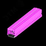 Клемма TB 2-2 на DIN-35, фронт.подключение, сечение 2,5 мм. кв., розовый. SUPU