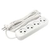 Удлинитель "Эксперт" 4 гнезда 5 метров 10А/2,2кВт без заземления ПВС 2х0,75 EKF PROxima