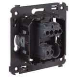 Выключатель 1-кл. СП Avanti «Черный матовый» DKC 4412103