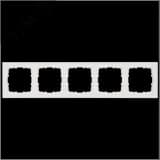 Рамка G-Classic 5-постовая, цвет белый глянцевый