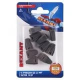 Экспресс-клемма с пастой СМК 773-302, 2-проводная до 2,5 кв мм серая, 10 шт, REXANT