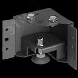 Уголок цоколя h=100мм регулируемый по высоте черный (4шт/компл) РФ by ZPAS ITK