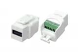Вставка Hyperline KJ1-USB-A2-SCRW-WH Вставка формата Keystone Jack USB 2.0 (Type A) под винт