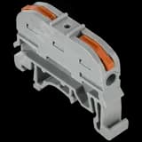 Строительно-монтажная клемма СМК 222-4111D проходная на DIN-рейку (50шт/упак) IEK