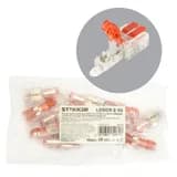 Зажим прокалывающий ответвительный 0751 мм2 c ответвительной клеммой LD219 на 2 выход прозрачныйкрасный упаковка 10 шт LD503210 49770