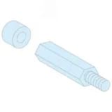 4 СТОЙКИ ДЛЯ РЕЕК М8, В = 40 + 10 ММ