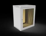 Шкаф телекоммуникационный настенный разборный МИКсистем 19" Basis 15U  600*450 дверь стекло