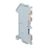 Клеммная колодка пружинная 1,5 Push-in 3 вывода серая EKF