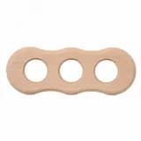 Шедель Рамка 3-х постовая для скрытого монтажа (дерево, Натурэль)