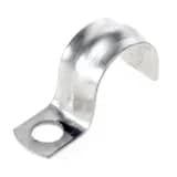 Скоба металлическая однолапковая СМО d25-26 мм отв. d 6,5 мм (100 шт/уп) Промрукав