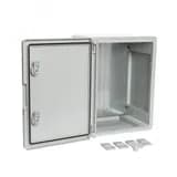 Корпус пластиковый с монтажной панелью ЩМП IP65 серая дверь 400х300х220