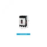 Выключатель автоматический в литом корпусе типа HGM, типоразмера 100AF, арт.HGM100L3PT4S0000C00020F (20А, 30кА, 3 полюса, регулируемый термомагнитный расцепитель, переднее подключение)