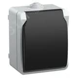 ФОРС Розетка наружная с заземлением с крышкой IP54 ERS12-K03-16-54-DC IEK