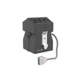 Нагреватель с вентилятором,  100/ 200 Вт,  24 DC,  монтаж на DIN-рейку.Амадон ТВА-100/  200-24