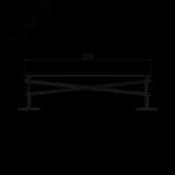 Опорная конструкция для установки оборудования TECHNORAPTOR FOOT 1000х2000 тип 1 КМ-профиль