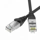 Патч-корд экранированный Ultra SLIM CAT6A S/FTP 4х2, 30 AWG, LSZH, чёрный, 5м DKC