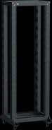 ITK LINEA F Стойка 2-рамная на рол. 42U 600х600мм черная (LF05-42U66-2RM)