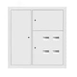 Щит этажный 4 кв. RAL9003 со слаботочным отсеком слева (1000х950х160) PROxima