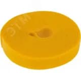 лента-липучка многоразовая 5 м х 20 мм, желтая (1 шт.), REXANT