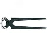 Кусачки торцевые плотницкие резка - проволока средней твердости 18мм режущая кромка 60HRC / 205мм L=160мм черные блистер Knipex