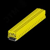 Клемма TB 2-2 на DIN-35, фронт.подключение, сечение 2,5 мм. кв., желтая