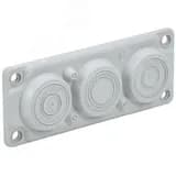 TITAN Ввод кабельный мембранный 6 отверстий d=6-59мм IP65 серый