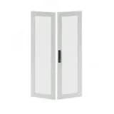 Дверь перфорированная двухстворчатая для IT-CQE 1600x600 RAL7035 DKC