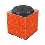 Колодец пластиковый для кабельной канализации с пластиковым люком, F0,750х750х750