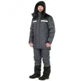 Костюм мужской утепленный Брукс с брюками цв. т.серый-черный, р. 112-116/182-188