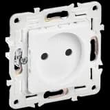 SKANDY Розетка без заземления без защитных шторок 10А SK-R02W арктический белый IEK