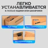 Электронный замок для шкафчика скрытый Konan Locker 1 + TTLOCK (ключ-карта в комплекте)