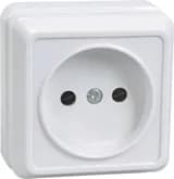 РС20-2-ОКм Розетка 1местн. без з/к 10А откр.уст. ОКТАВА (кремовый) IEK (ERO10-K33-10-DC) (36 шт/упак)