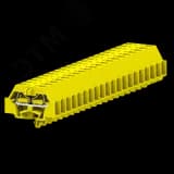 Клемма TB 1-1 с бок. подключ. с защелк. ножками, желтая