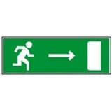 Надпись сменная для светового табло Молния "ЧЕЛОВЕК ВПРАВО В ДВЕРЬ" Арсенал Безопасности