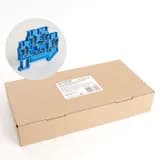 Зажим пружинный 4проводной проходной 2 уровня ЗНИ 25 JXB ST 25 синий STEKKER 39973