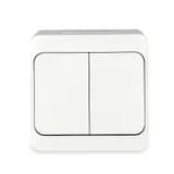 Выключатель 2-кл. ОП Nix 10А IP54 250В бел. TOKOV ELECTRIC TKE-NX-V2-C01-IP54