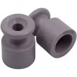 Изолятор для наружного монтажа, пластик, цвет титан (10 шт/уп)
