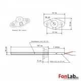 Датчик температуры канальный (кабель 2 м) PT1000 B 6x100 мм