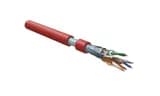 Кабель витая пара 2х4х24 AWG Hyperline FUTP4-C5E-S24-IN-LSLTX-RD-305 (305 м) Красный