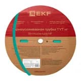 Термоусаживаемая трубка ТУТ нг 16/8 зелёная рулон EKF PROxima